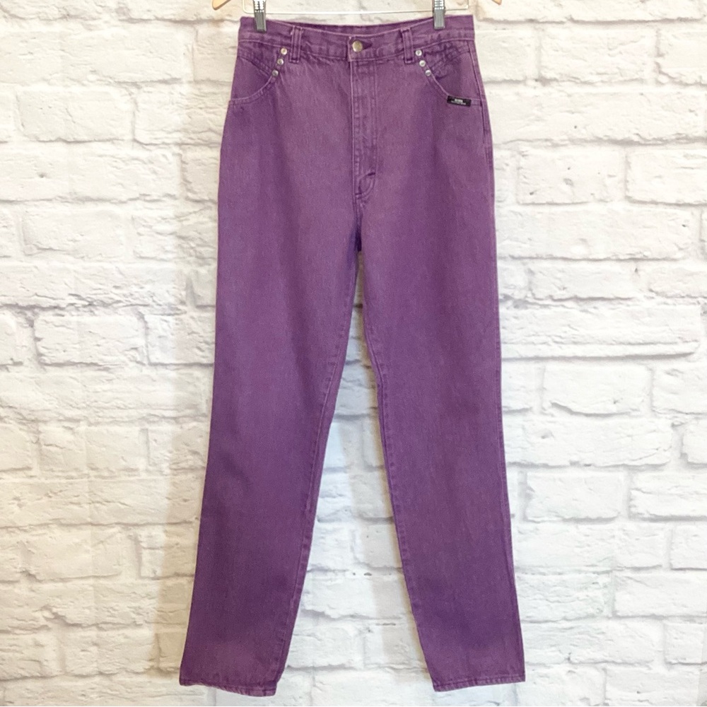 Vintage 26x33 High Rise Jeans Women’s Ozark Mountain Purple Western Bareback